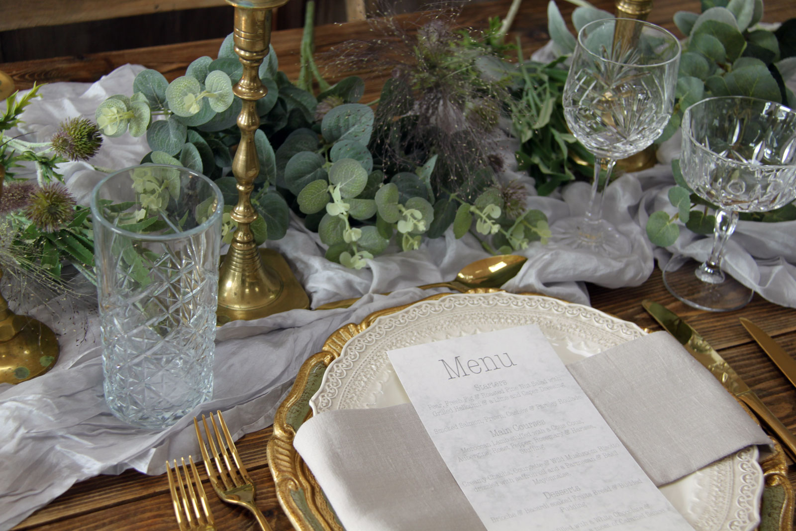 wedding table styling